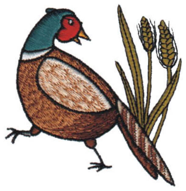 Picture of Pheasant Machine Embroidery Design