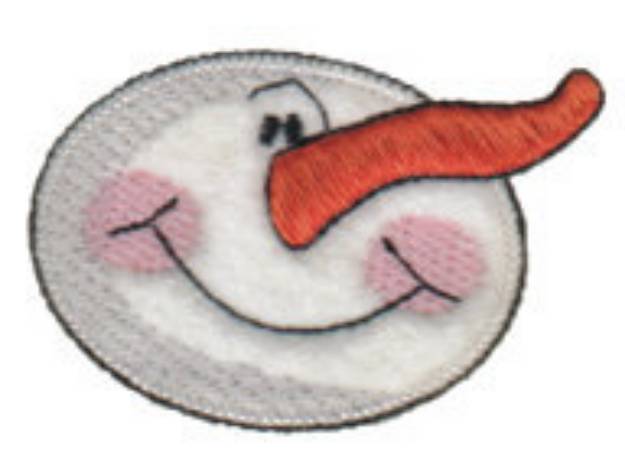 Picture of Snowman Head Machine Embroidery Design