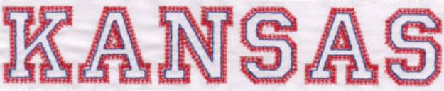 Picture of Kansas Machine Embroidery Design