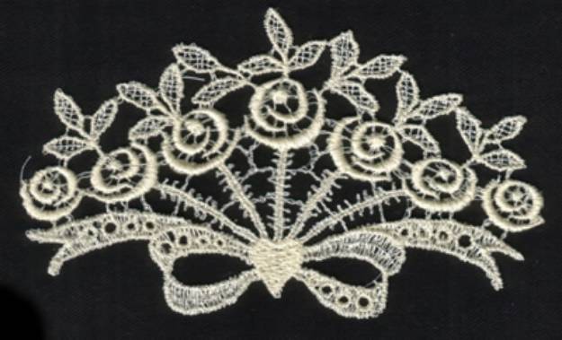 Picture of Lace Bouquet Machine Embroidery Design