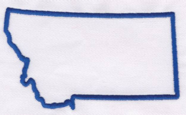 Picture of Montana Outline Machine Embroidery Design