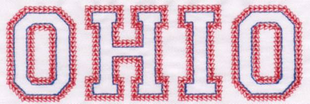 Picture of Ohio Machine Embroidery Design