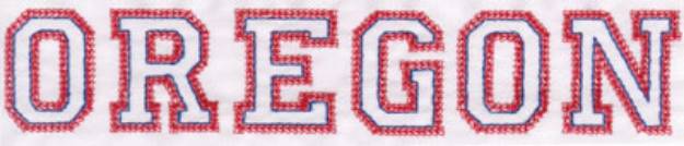 Picture of Oregon Machine Embroidery Design