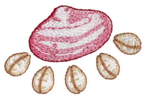 Picture of Seashell Machine Embroidery Design