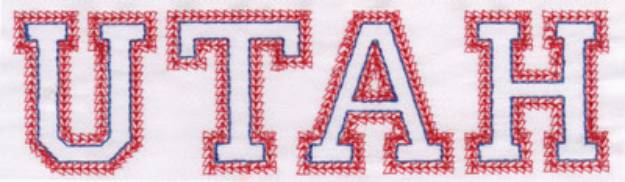 Picture of Utah Machine Embroidery Design