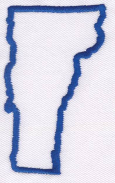 Picture of Vermont Outline Machine Embroidery Design