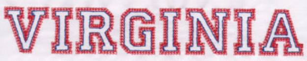 Picture of Virginia Machine Embroidery Design