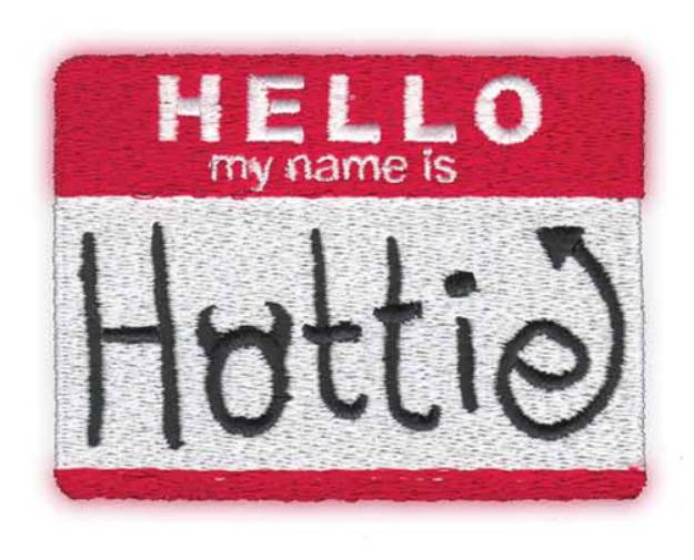 Picture of Hottie Machine Embroidery Design