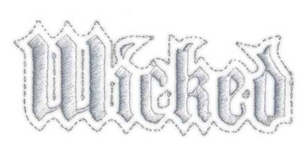 Picture of Wicked Machine Embroidery Design