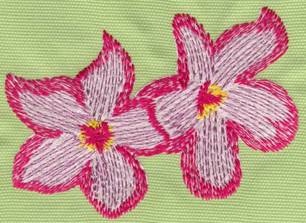 Picture of Two Heavenly Hibiscus Machine Embroidery Design