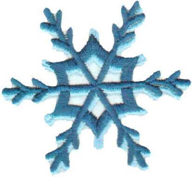 Picture of Single Snowflake 2 Machine Embroidery Design