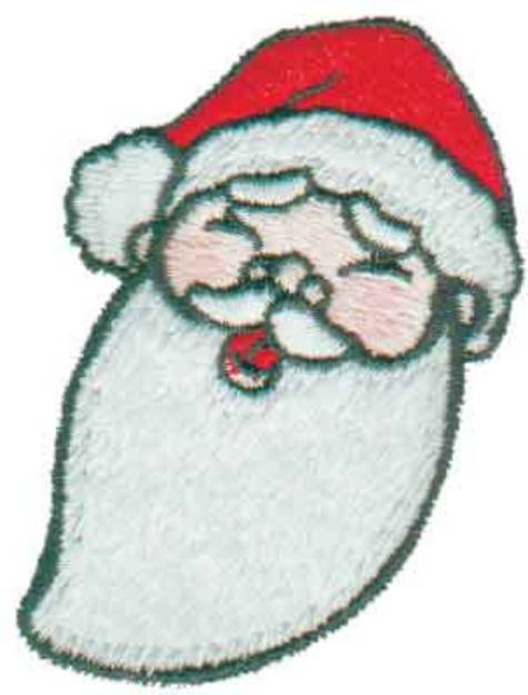 Picture of Santa Head Machine Embroidery Design