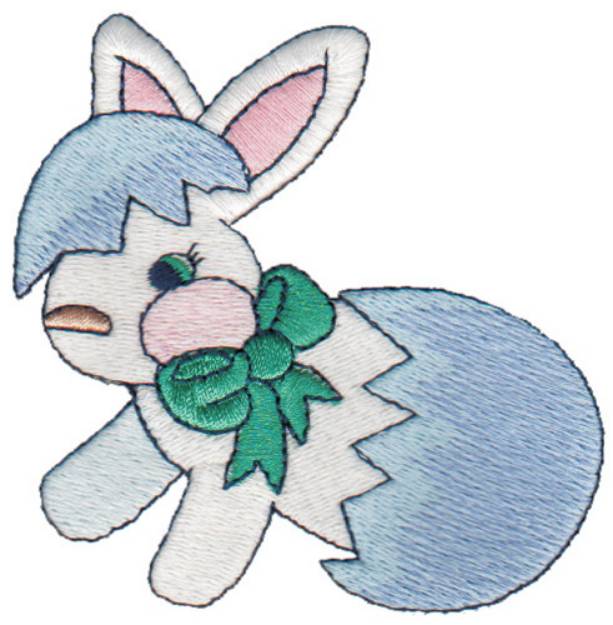 Picture of Rabbit Hatching From Egg Machine Embroidery Design