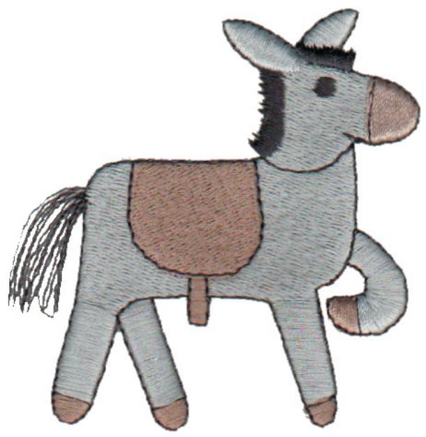 Picture of Donkey Machine Embroidery Design