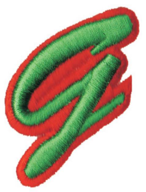 Picture of Script Foam G Machine Embroidery Design