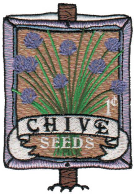 Picture of Chive Seeds Machine Embroidery Design