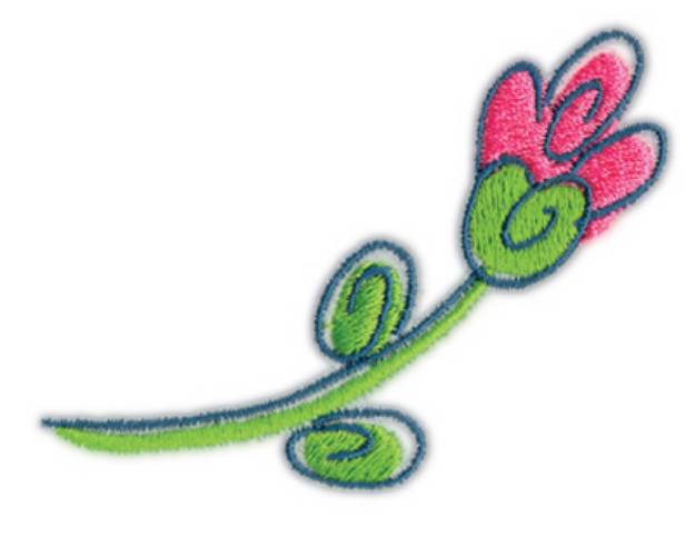Picture of Flower 2 Machine Embroidery Design