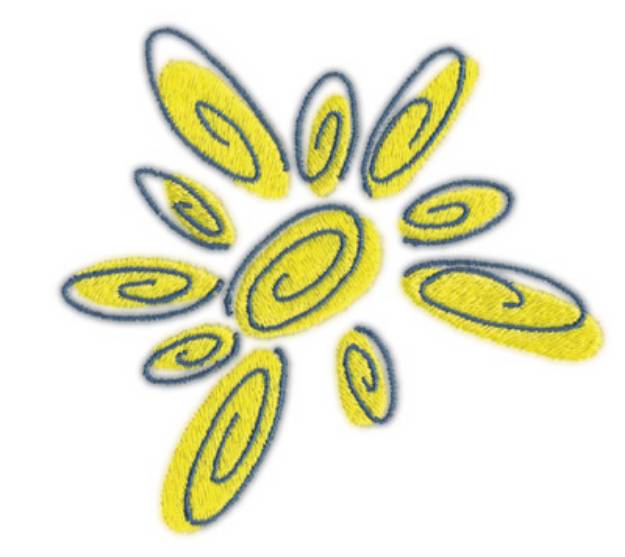 Picture of Sun Flower Machine Embroidery Design