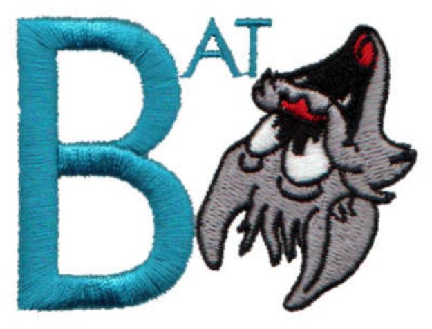 Picture of Kiddie Alphabet B Machine Embroidery Design