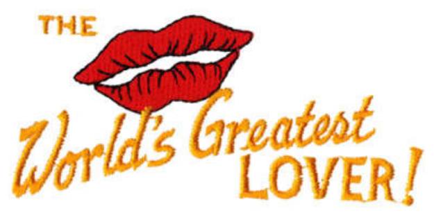 Picture of Worlds Greatest Lover Machine Embroidery Design