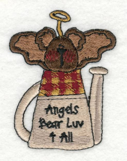 Picture of Angels Bear Luv 4 All Machine Embroidery Design