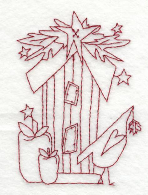 Picture of Snickerdoodle Birdhouse Machine Embroidery Design