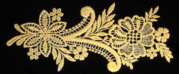 Picture of Lace Flowers Machine Embroidery Design