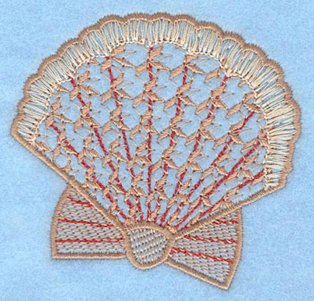 Picture of Clam Machine Embroidery Design