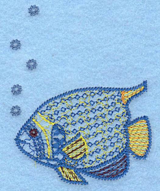 Picture of Tropical Fish Machine Embroidery Design