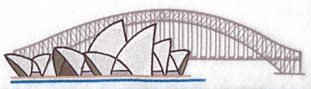 Picture of Sydney Opera House Machine Embroidery Design