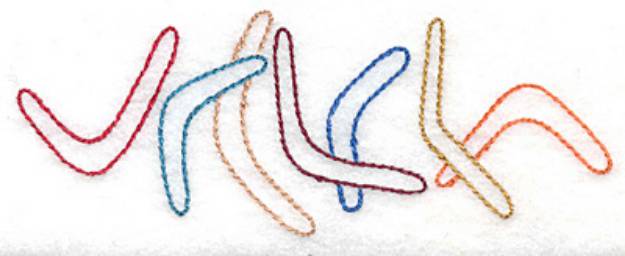 Picture of Boomerangs Machine Embroidery Design