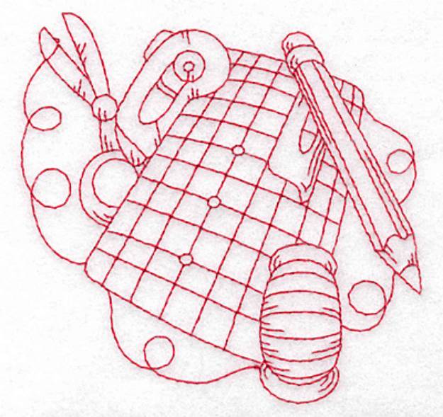 Picture of Quilters Grid Board Machine Embroidery Design