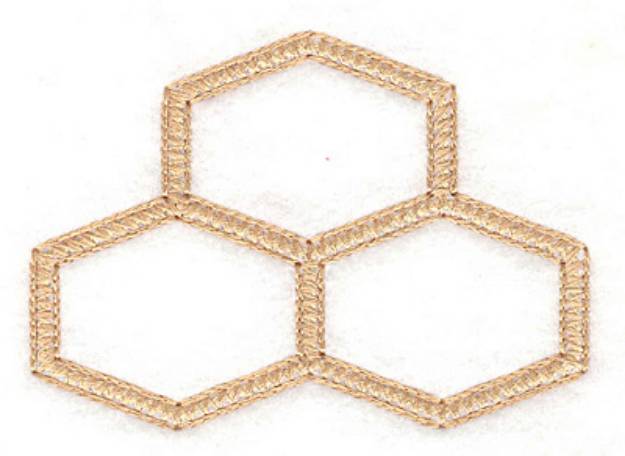 Picture of Honeycomb Machine Embroidery Design