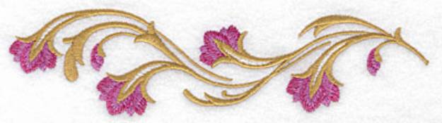 Picture of Floral Border Machine Embroidery Design