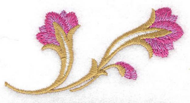 Picture of Flower Detail Machine Embroidery Design