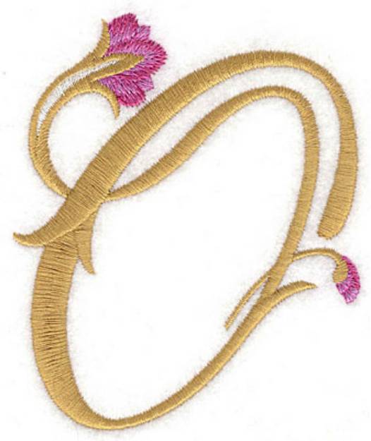 Picture of O Floral Machine Embroidery Design