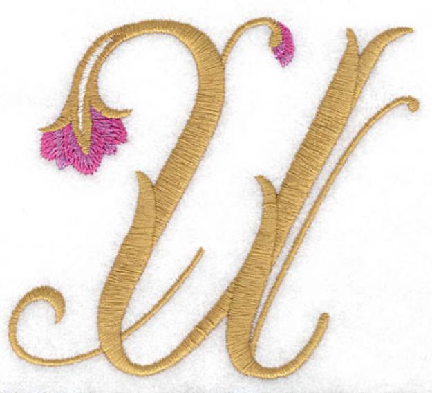 Picture of U Floral Machine Embroidery Design