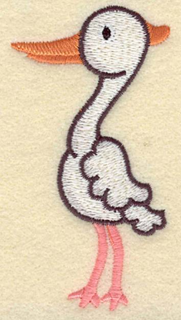 Picture of Egret Machine Embroidery Design