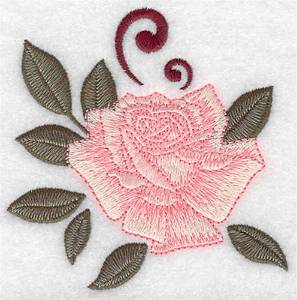 Picture of Rose Machine Embroidery Design