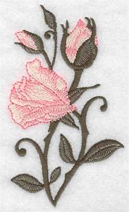 Picture of Rosebuds Machine Embroidery Design