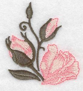 Picture of Rose And Buds Machine Embroidery Design