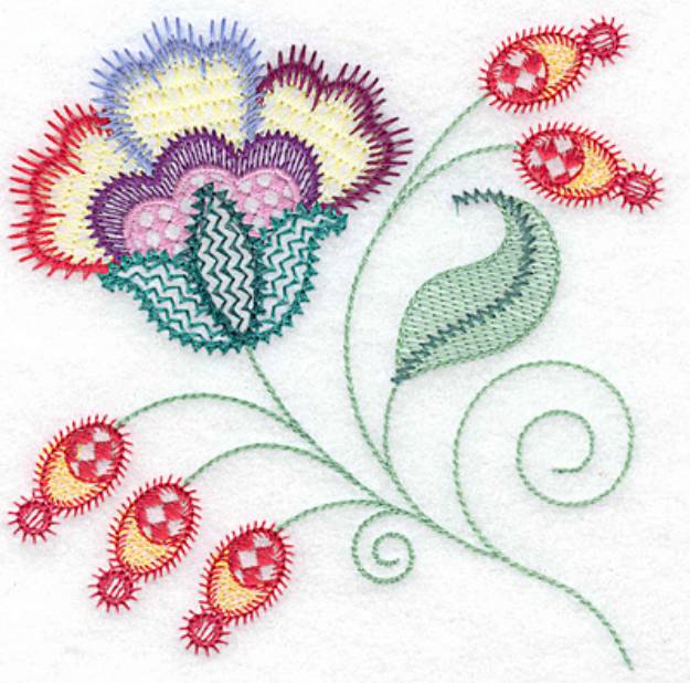 Picture of Floral Design Machine Embroidery Design