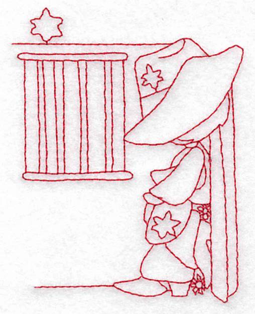 Picture of Sheriff At Jailhouse Machine Embroidery Design