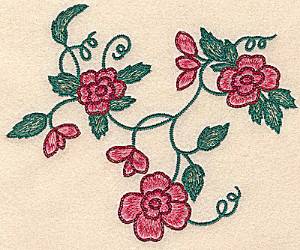 Picture of Floral Cluster Machine Embroidery Design