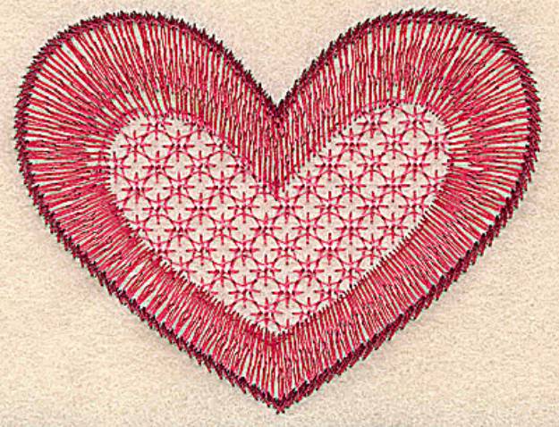 Picture of Heart Machine Embroidery Design