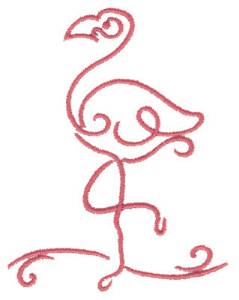 Picture of Flamingo Machine Embroidery Design