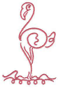 Picture of Flamingo Machine Embroidery Design