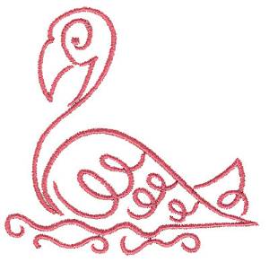 Picture of Flamingo Machine Embroidery Design