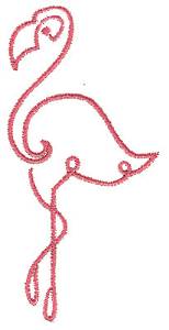 Picture of Flamingo Machine Embroidery Design