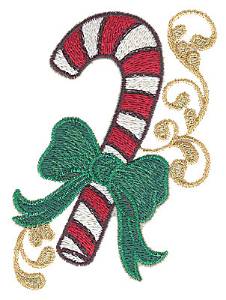 Picture of Candy Cane Machine Embroidery Design